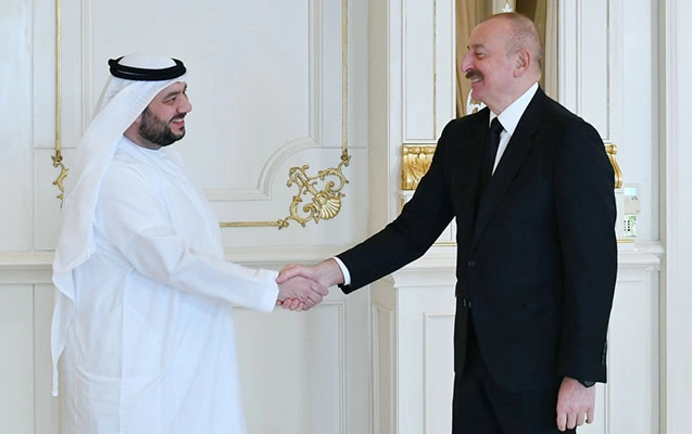 İlham Əliyev BƏƏ-nin investisiya nazirini qəbul etdi  - Fotolar