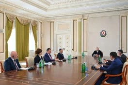 Prezident İlham Əliyev TDT-yə üzv ölkələrin təhlükəsizlik üzrə rəhbər şəxslərini qəbul edib
