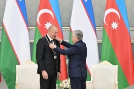 Daşkənddə Azərbaycan və Özbəkistan prezidentlərinin təltifolunma mərasimi keçirilib - YENİLƏNİB