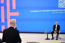 Prezident İlham Əliyev IV Şuşa Qlobal Media Forumunun açılışında iştirak edib - VİDEO - FOTO