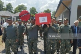 Birinci Qarabağ müharibəsinin itkin-şəhidi Rəşadət Piriyevin nəşinin qalıqları Bərdədə dəfn olunub - FOTO - YENİLƏNİB