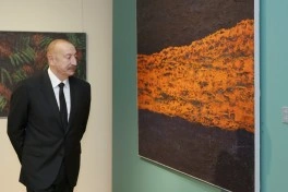 Prezident, birinci xanım və ailə üzvləri “Mənim Abşeronum: Üstə gəl” sərgisi ilə tanış olublar