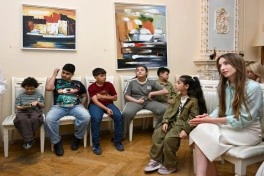 Maqsud İbrahimbəyov Yaradıcılıq Mərkəzində ustad dərsi keçirilib - FOTO