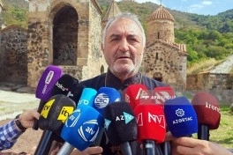 Alban-Udi dini icmasının nümayəndələri Xudavəng monastır kompleksini ziyarət ediblər - FOTO - YENİLƏNİB