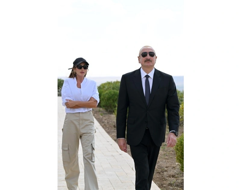 Prezident İlham Əliyev Şamaxıda “Nəsimi Bağları” kompleksi ilə tanış olub - YENİLƏNİB - FOTO
