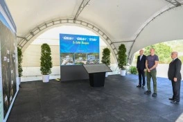 Laçında Hoçaz çayının üzərində yerləşən su elektrik stansiyalarının açılışı olub