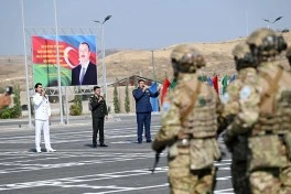 Xocavənddə Azərbaycan, Türkiyə və Özbəkistan hərbçilərinin birgə təliminin açılışı olub - VİDEO