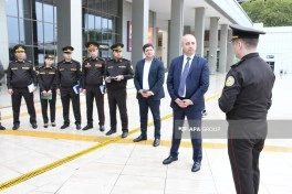 FHN yanğın təhlükəsizliyi ilə bağlı maarifləndirmə tədbiri keçirib - FOTO