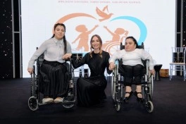 Leyla Əliyeva və Arzu Əliyeva “Cənnətin ariyası” layihəsi çərçivəsində konsertdə iştirak ediblər