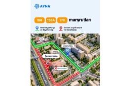 “20 Yanvar” və “Şamaxinka”da bəzi marşrutlar dayanacaq məntəqələrindən çıxarılır