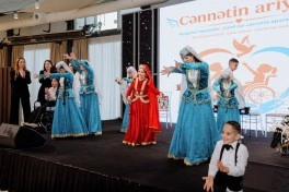 Leyla Əliyeva və Arzu Əliyeva “Cənnətin ariyası” layihəsi çərçivəsində konsertdə iştirak ediblər