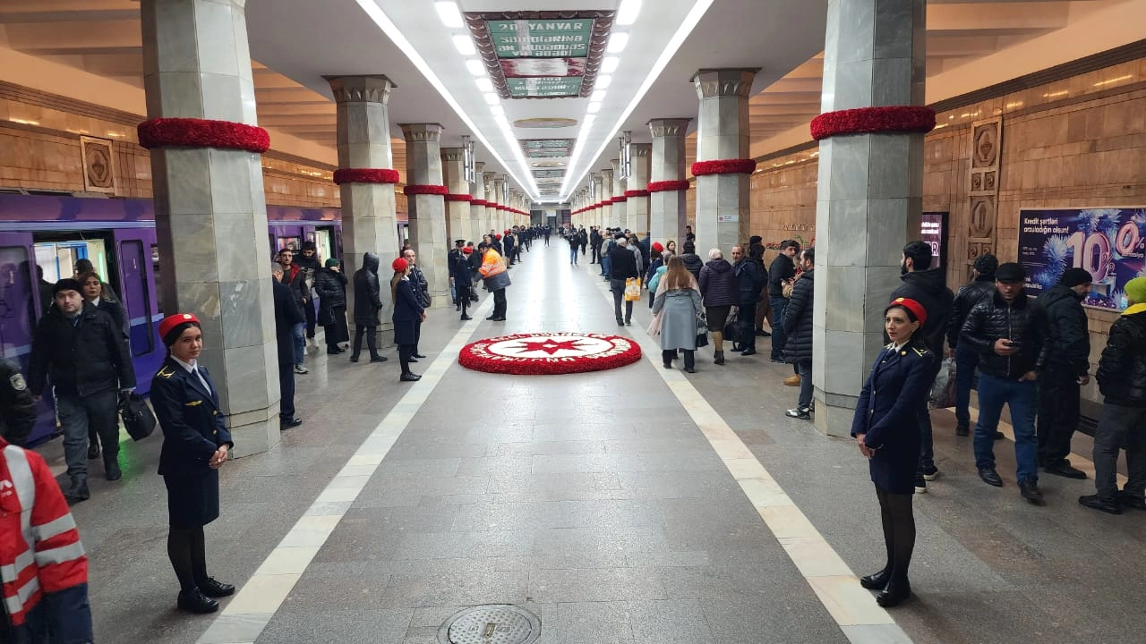 “20 Yanvar” stansiyası hazırda  - Fotolar