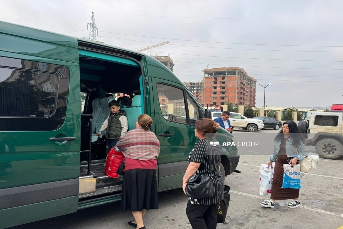 Şükürbəyli kəndinə növbəti köç karvanı yola salınıb - FOTO