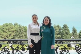 Dövlət başçısı İlham Əliyev Vyetnamın Vitse-prezidenti ilə görüşüb