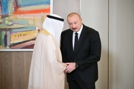 Prezident Ərəb Koordinasiya Qrupuna daxil olan üzv qurumların rəhbər şəxslərini qəbul edib - FOTO