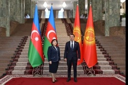 Sahibə Qafarova Qırğızıstan parlamentinin sədri ilə görüşüb - FOTO
