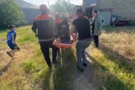 Samuxda quyuya düşən şəxs xilas edilib - VİDEO - FOTO