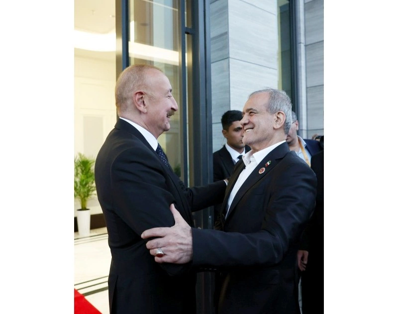 Bişkekdə Azərbaycan və İran prezidentlərinin görüşü olub - FOTO - VİDEO - YENİLƏNİB-1