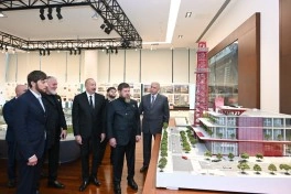 Prezident İlham Əliyev və Ramzan Kadırov “Bakı Ağ Şəhər”də olublar