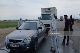 Samuxda qarayara aşkarlanan ərazidə nəzarət postu qurulub, dezinfeksiya aparılır - FOTO