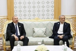 Prezident İlham Əliyev Məsud Pezeşkianla görüşüb - YENİLƏNİB-1