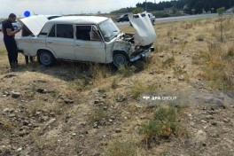 Goranboyda yol qəzasında 3 nəfər xəsarət alıb