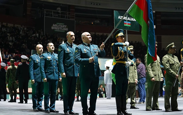 Bakıda hərbçilər arasında güləş üzrə dünya çempionatının bağlanış mərasimi keçirildi  - Fotolar