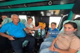 Növbəti köç karvanı Xocavəndə çatıb, mənzillərin açarları sakinlərə təqdim olunub - YENİLƏNİB-1 - FOTO