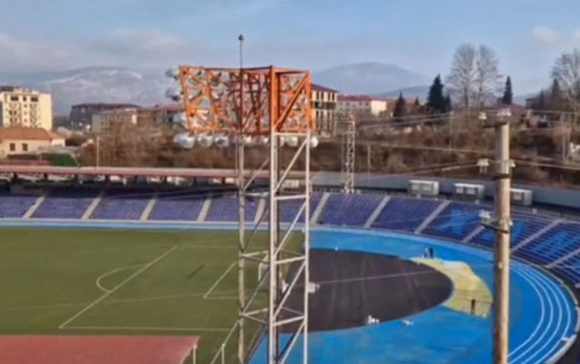 Xankəndi şəhər stadionunun son vəziyyəti  - Video