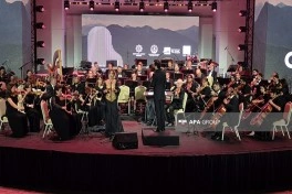 XV Qəbələ Beynəlxalq Musiqi Festivalının təntənəli bağlanış konserti keçirilib - FOTO