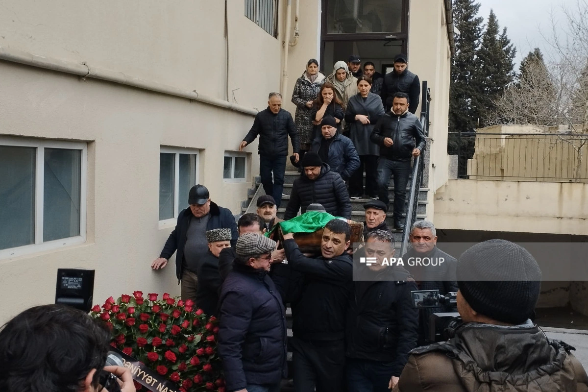 Mövlud Süleymanlı ilə vida mərasimi keçirilib - FOTO