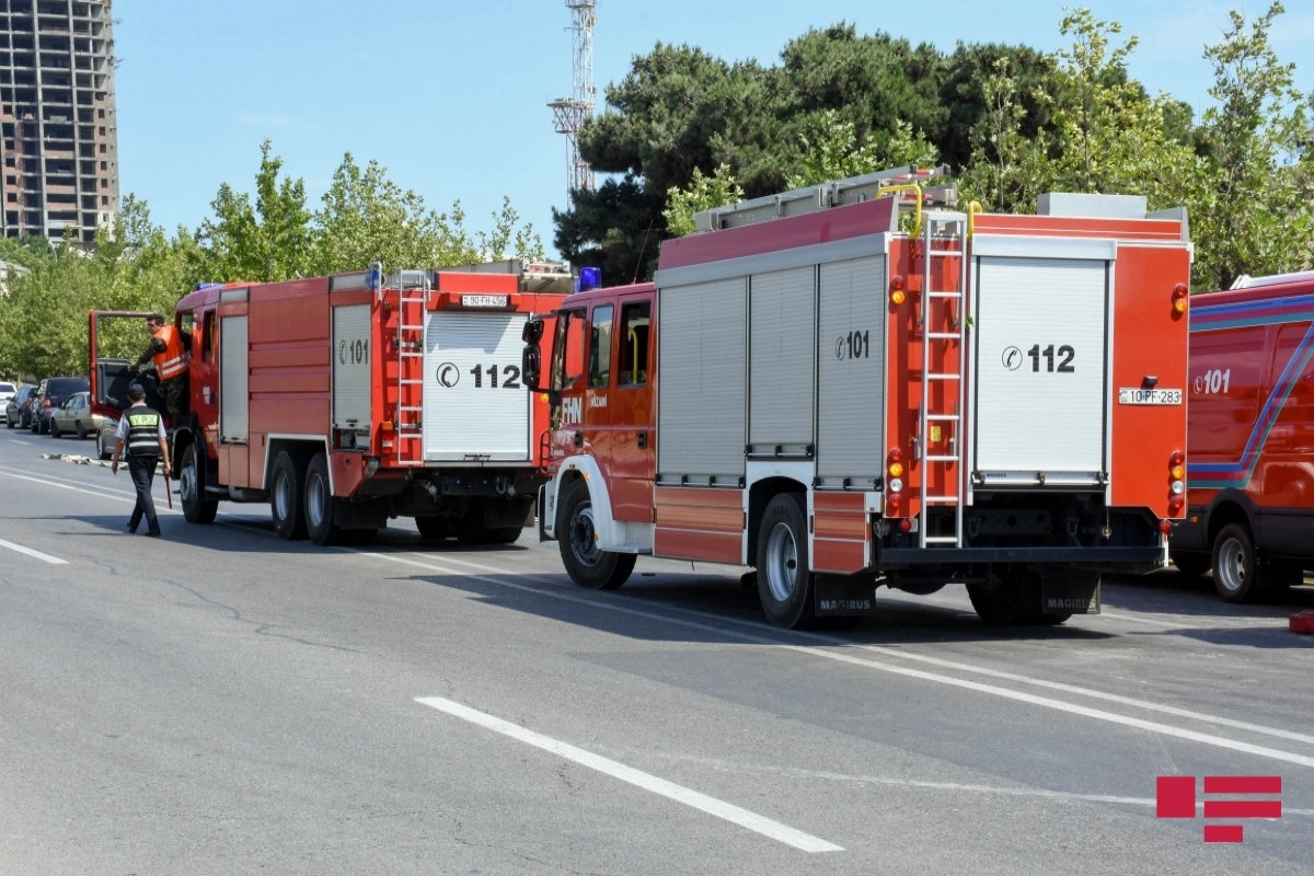 Gəncədə idman kompleksində yanğın olub