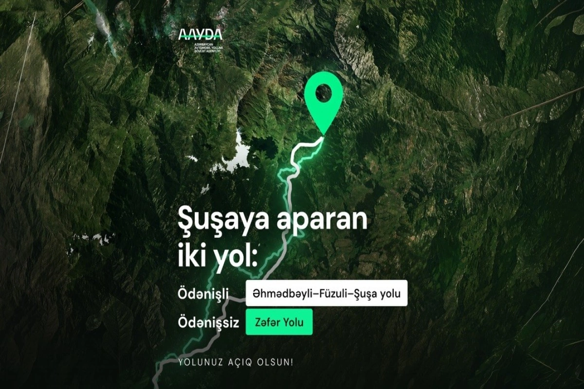 AAYDA: Həm ödənişli Əhmədbəyli-Füzuli-Şuşa, həm də ödənişsiz Zəfər Yolundan istifadə edilə bilər - VİDEO