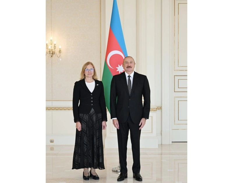 Azərbaycan Prezidenti Estoniyanın yeni səfirini qəbul edib - FOTO