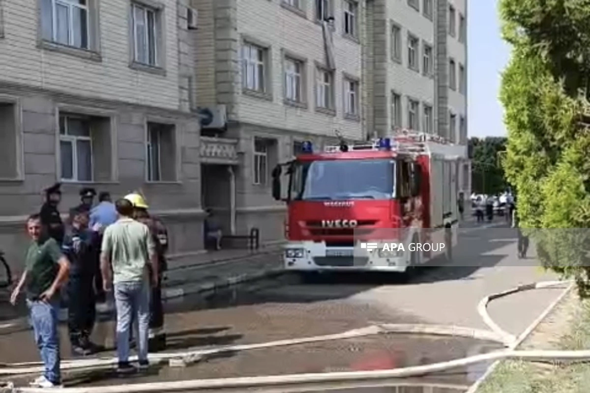 Culfada binada yanğın olub, ana və azyaşlı övladı xəsarət alıb - FOTO