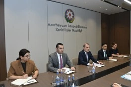 Ceyhun Bayramov BMT Baş katibinin xüsusi elçisi ilə görüşüb