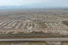 Azərbaycan və Slovakiya prezidentləri Ağdamın Baş Qərvənd kəndində görülən işlərlə tanış olublar, məktəbin təməli qoyulub - FOTO