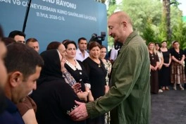 Prezident İlham Əliyev Xocavənd rayonunun Quzeyxırman kəndində olub - FOTO
