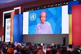 Leyla Əliyeva Səmərqənddə Uşaqların rifahına investisiya mövzusunda Ümumdünya Sammitinin açılışında iştirak edib - FOTO