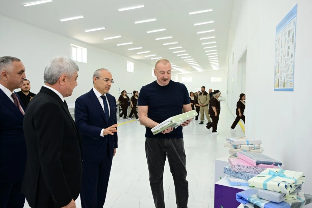 Xocalı şəhərində “Qarabağ Tekstil Evi” MMC istifadəyə verilib - FOTO