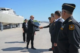 Prezident İlham Əliyev Hərbi Dəniz Qüvvələrində olub - FOTO - VİDEO