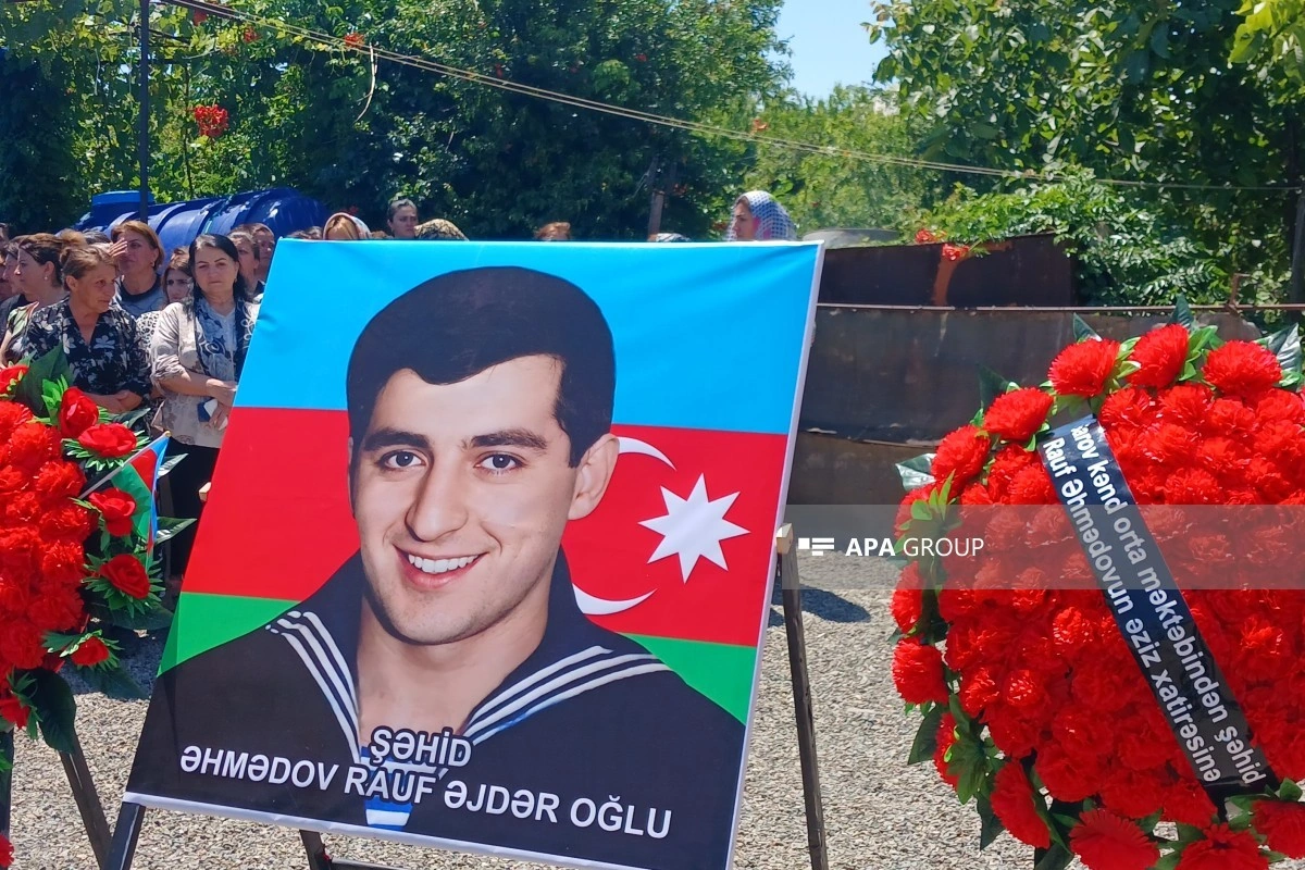 I Qarabağ müharibəsində itkin düşmüş hərbçi Rauf Əhmədovun qalıqları Goranboyda dəfn edilib - FOTO