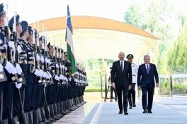 Daşkənddə Prezident İlham Əliyevin rəsmi qarşılanma mərasimi olub - FOTO
