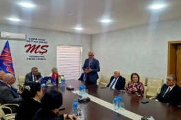 MŞ-da Əməkdar jurnalist Əminə Yusifqızının yubileyinə həsr olunmuş toplantı keçirilib - FOTO