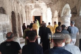 Alban-Udi dini icmasının nümayəndələri Xudavəng monastır kompleksini ziyarət edib - FOTO