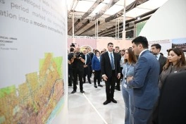 Leyla Əliyeva və Arzu Əliyeva "Urban Expo" sərgisi ilə tanış olublar