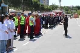FHN-in Bakı Regional Mərkəzi mülki müdafiə məşqləri keçirib