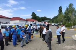 FHN-in Sumqayıt Regional Mərkəzi nümunəvi mülki müdafiə məşqi keçirib