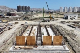 Lökbatan hövzəsi üzrə gətirici kanalizasiya kollektoru və tullantı sutəmizləyici qurğu tikilir  - FOTO - VİDEO