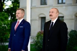 Slovakiya Prezidentinin Şuşada rəsmi qarşılanma mərasimi olub